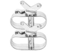 Alipis Lot de 2 Treuils en Aluminium pour Couverture de Piscine Creusée Tendeurs de Câble à Cliquet Robustes Accessoires Piscine pour Bâche Hivernage et Sécurité Sol