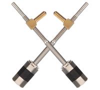 Alipis Lot de 2 Vis à Archet de Violon en Métal Blanc Compatible 4/4 et 3/4 Accessoire de Réparation pour Hausse D’Archet Pièces Solide et Résistantes pour Violonistes Amateurs et