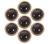 Alipis Lot de 20 Boutons Métalliques Ronds à Coudre Noir Nacré, Décoratifs Vintage pour Vêtements, Manteaux et Pulls, Accessoires Couture Artisanale et Loisirs Créatifs