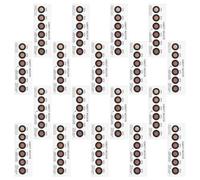 Alipis Lot de 20 Cartes Indicatrices d'Humidité 6 Points Smd Papier Testeur d'Humidité Changement Couleur Bleu à Rose Outil de Détection Précis pour Électronique et Rangement