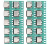 Alipis Lot de 20 Cartes USB-c Femelles 3.1, Connecteurs de Prise Type C Carte de Conversion PCB pour Transfert de Données, Adaptateurs USB-c DIY Compatibles Câbles et Appareils