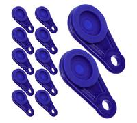 Alipis Lot de 20 Clips D'ancrage de Bâche Amovibles à Bouton-poussoir Bleu, Pinces Étanches pour Tente, Auvent et Bâches de Camping-car, Fixation Réglable sans Œillet pour Usage