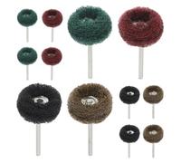 Alipis Lot de 20 Disques Abrasifs en Fibre pour Polisseuse à Perceuse Manches 3 MM Kit de Polissage de Métal Roues de Ponçage Multicolores Accessoires pour Polisseur Voiture et