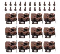 Alipis Lot de 20 Loquets à Double Rouleau pour Meubles et Armoires en Métal Rouge Ancien Quincaillerie de Verrouillage de Porte pour Placards Doubles Ferrures Robustes Cuisine