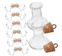 Alipis Lot de 20 Mini Bouteilles À Message en Verre avec Bouchon en Liège Élégantes Décorations pour Mariages Et Créatifs