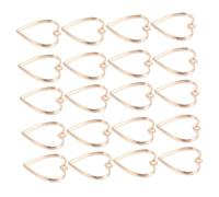 Alipis Lot De 20 Pendentifs Cœur En Alliage Cadre De Colle Or, Accessoires Pour Bijoux Diy Adaptés Aux Bracelets Et Colliers Faits Main