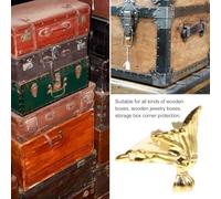 Alipis Lot de 20 Pieds Décoratifs Rétro en Alliage de Zinc Petits Pieds de Boîte à Bijoux Dorés Vis Protection D’Angle et Coins Anti-Poussière pour Meubles et Coffrets en Bois