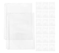 Alipis Lot de 20 Pochettes Transparentes Perforées A4 en PP 30 Trous Protège-Documents pour Classeurs Résistantes à L’Humidité et à la Poussière pour Bureau École et Organisation