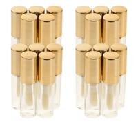 Alipis Lot de 20 Tubes de Gloss à Lèvres Vides 1,2 Ml en Plastique Transparent, Mini Contenants Rechargeables Fermeture Étanche, pour Retouches et Voyage Paquet à Main