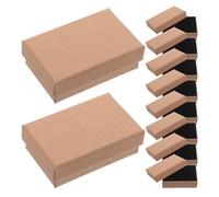 Alipis Lot de 24 Coffrets à Bijoux en Papier Rectangulaires Petites Boîtes Vides pour Colliers Bagues Bracelets et Boucles D’Oreilles Écrins Présents Compacts pour Rangement et