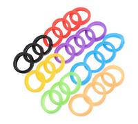 Alipis Lot de 25 Capuchons de Clé en Silicone Élastique 3 CM Étuis Colorés pour Identification Facile Protections Flexibles et Légères Accessoires Pratiques pour Clés de Maison et