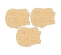 Alipis Lot de 3 Autocollants Plats Dorés pour Téléphone 3,1 X 2,9 Cm - Décoration pour Coque Smartphone du Nouvel an Chinois - Autocollants Adhésifs Compatibles Recharge sans