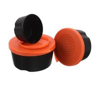 Alipis Lot de 3 Boîtes à Appâts Vivants Orange-Rouge en Plastique Perforé Boîte Portable pour Pêche en Rivière et Mer Récipient Respirant Anti-Écrasement Rouges Accessoire Pêche