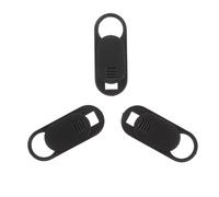 Alipis Lot de 3 Caches D'objectif Webcam Noirs Obturateur Coulissant, Protections de Confidentialité pour Ordinateurs Portables et Smartphones, Autocollants Anti-espionnage Faciles