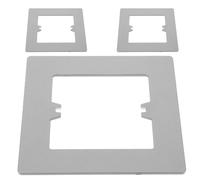 Alipis Lot de 3 Caches Prises Murales Gris 86 Type PC Solide Autocollant Mural pour Prise et Interrupteur, Couvercle de Lumière Décoratif pour Rénovation Intérieure, Résistant