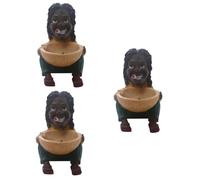 Alipis Lot De 3 Cendriers Décoratifs Délicats De Style Africain en Résine Résistante Aux Hautes Températures pour La Maison Et Le Bar