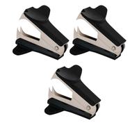 Alipis Lot de 3 Dégrafeurs de Bureau Compacts Extracteurs D’Agrafes Universels en Métal Léger Outil de Retrait D’Agrafes Portable pour Usage Professionnel et Domestique