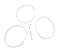 Alipis Lot de 3 Joints D’étanchéité en Silicone Blanc 10 Cm avec Outil de Retrait, Compatibles Extracteur de Jus et Blender, Kit de Remplacement Étanche pour Usage Maison Cuisine