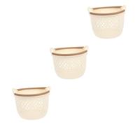 Alipis Lot De 3 Paniers De Rangement De Table Pour Bureau À Domicile Avec Poignée Panier De Rangement Multifonctionnel