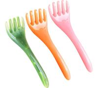 Alipis Lot de 3 Peignes de Massage en Résine pour Cuir Chevelu Peignes à Dents Larges Masseur Relaxant pour Tête et Nuque Couleurs Verte Jaune et Rose Outil Bien-être Portable