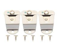Alipis Lot de 3 set de Crochets Métalliques pour Microphone Cb avec Vis Support de Micro Portatif Compatible Gm300 Gm950 Gm3688 Gm3188 Fixation Stable pour Radio Autoradio Accessoire