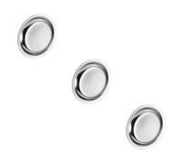 Alipis Lot De 3 Soucoupes Rondes en Métal pour Sachets De Thé pour Armoire Organisateur De Sachets De Thé Décoration De Table Facile À Nettoyer