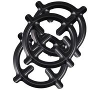 Alipis Lot de 3 Supports en Fonte pour Cuisinière à Gaz, Anneaux Réducteurs Compatibles Cafetière Moka, Support Stable et Résistant pour Plaque de Cuisson Gaz, Accessoires la Cuisine