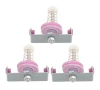 Alipis Lot de 3 Tendeurs à Ressort pour Machines à Tricoter Circulaires Accessoires en Aluminium Céramique Miroir Réglage Précis Tension Pièces de Rechange Compatibles pour