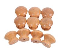 Alipis Lot de 30 Boutons de Tiroir en Bois Massif de Champignon, Petits Boutons Ronds Naturels, Poignées pour Commodes et Armoires, 1 Trou, Accessoires la Cuisine Bois, Quincaillerie