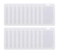 Alipis Lot de 30 Porte-Badges Transparents à Clapet Protecteurs de Cartes de Bus Étudiants Couverture en Plastique Rigide Support Pratique pour Cartes D’Identification Usage Scolaire