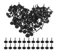 Alipis Lot de 300 Clous de Tapissier Noirs Vintage 7x10 Mm en Métal, Punaises Décoratives pour Meubles et Portes, Éléments Décoratifs Résistants pour Tapisserie et Rénovation