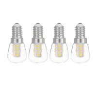 Alipis Lot de 4 Ampoules LED E14 3W pour Réfrigérateur Verre Transparent Éclairage et Solide en Céramique Remplacement Ampoule Appareil Électroménager Lumière LED pour Frigo