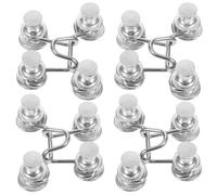 Alipis Lot de 4 Boutons D’Extension de Taille Réglables en Acier Inoxydable Argenté 27 MM Serrage-Pantalon Taille sans Clous pour Jean Accessoire Couture Pratique et Réutilisable