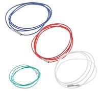 Alipis Lot de 4 Câbles Stéréo en Cuivre pour Porte-Cellule, Fils Conducteurs Phono Stables et Flexibles, 4 Couleurs Allongés, Accessoires Audio pour Platine Vinyle et Système Stéréo