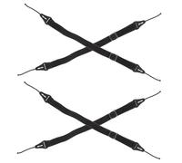 Alipis Lot de 4 Chaînes de Lunettes Garçon et Filles Réglables Cordons Antidérapants Noirs Embouts Élastiques Accessoires pour Lunettes de Soleil et Vue Adaptés aux Activités