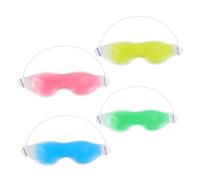 Alipis Lot De 4 Masques Yeux En Gel Rafraîchissant Et Chaud, Couleurs Assorties, Compresse Réutilisable Pour Poches Et Fatigue, Détente Et Contemplation