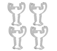 Alipis Lot de 4 Moules à Biscuits en Acier Inoxydable Forme Homard, Accessoires Pâtisserie Créatifs, Antiadhésifs et Faciles à Nettoyer Cuisine DIY