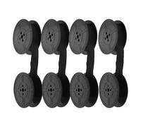 Alipis Lot de 4 Paires de Rubans de Machine à Écrire Vintage Noir Monochrome, Compatibles avec Modèles Classiques, Rubans Doubles Bobines pour Bureau Rétro, Impression Fiable et Solide