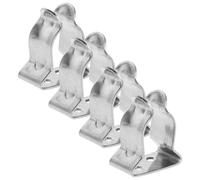 Alipis Lot de 4 Pinces à Ressort Marine en Acier Inoxydable Petite Taille Support de Rouleau pour Kayak Porte-Pagaie Polyvalent pour Yacht Camping-Car et Bateau Accessoires Nautiques