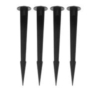 Alipis Lot de 4 Piquets de Remplacement en Métal pour Éclairage Paysager Extérieur Supports Solides et Résistants aux Intempéries Compatibles Lampes Solaires de Jardin et Projecteurs