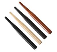 Alipis Lot de 4 Porte-plumage en Bois Massif pour Dessin et Calligraphie, Design Vintage, Couleurs Assorties Kaki Noir Thé Marron, Matériel de Peinture et Écriture Artistique pour