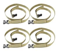 Alipis Lot de 4 Sangles de Bagage Boucle à Dégagement Rapide en PP, Ceintures Robustes pour Valise et Tente, Faciles à Ranger, pour Camping et Déménagement
