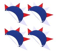 Alipis Lot de 4 Serrage-têtes Statue Liberté Pailletés, Accessoires Coiffure Patriotiques Légers et Flexibles, Bandeaux pour Fête Nationale, Costumes et Célébrations du 4 Juillet