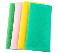 Alipis Lot De 4 Serviettes Exfoliantes En Nylon 40x12 Cm Pour Corps Mixte, Gommage Intensif, Nettoyage Peau Morte, Usage Bain Et Bain, Tissu Abrasif Léger Et Pliable