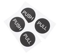 Alipis Lot de 4 sets de Autocollants Ronds Push Pull pour Porte Diamètre 7 CM Autocollants Amovibles à Tirer et Pousser Panneaux de Porte Décoratifs pour Maison Bureau et Restaurant