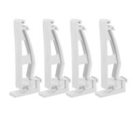 Alipis Lot de 4 Supports de Gouttière en Pvc 13 Cm, Supports Invisibles Blancs en Vinyle pour Fixation et Réparation de Pluviales, Installation Facile pour Gestion des Eaux