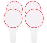 Alipis Lot de 4 Tableaux d'Affichage Effaçables à Sec 15×25 CM Palette de Vote Portable pour Juge Tableau Blanc Simple Face Réutilisable pour Évaluation et Jeu Éducatif