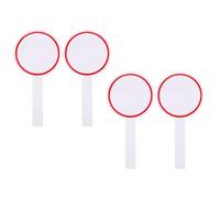 Alipis Lot de 4 Tableaux de Score Effaçables à Sec 10X20 CM Tableau Blanc Portable en Panneau Rigide Panneau de Notation Simple Face Rouge pour Vote Juge et Réunion Professionnelle