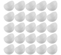Alipis Lot de 40 Boules de Loterie Ouvrables 4 CM en PVC Blanc Léger Boules de Tombola Creuses Réutilisables pour Jeux Loto Tirage au Sort et Activités Festives