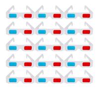 Alipis Lot de 40 Lunettes 3D Anaglyphes Papier Rouge Bleu Lunettes de Vision 3D Universelles pour Films et Magazines Légères et Portables pour Cinéma et Jeux